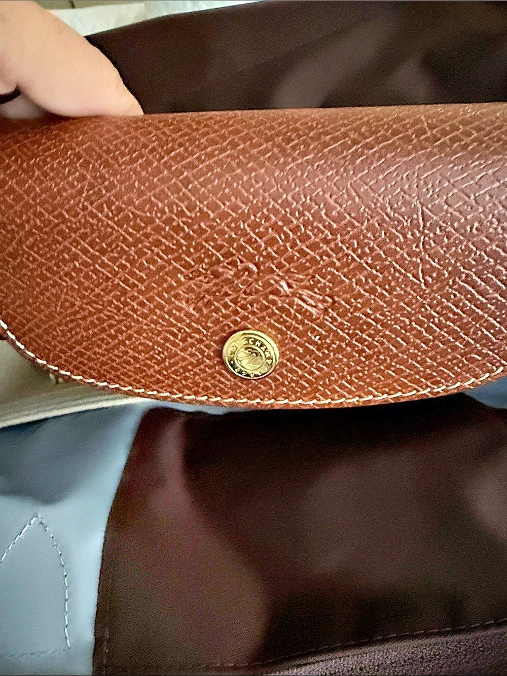 Longchamp Le Pliage Original Shoulder Tote in Brown - Picture 3 of 9